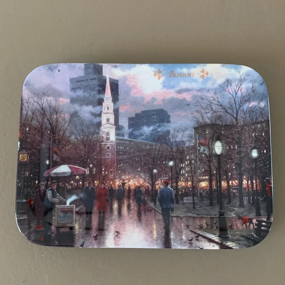 Boston (boston commons) by Thomas Kincaide Porcelain Plate (1994)